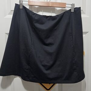 REI Co-Op Active Pursuits Skort Women Black Pull On A-Line Stretch 1X Plus